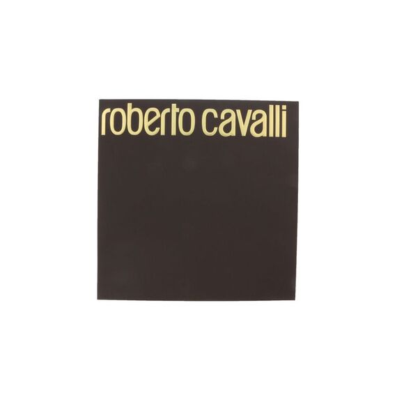 Roberto CavalliESZ026 D0491 Black/Military Green Jaguar Beanie Hat
